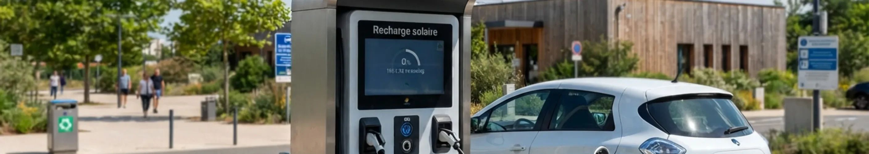 borne de recharge solaire