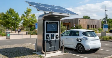 borne de recharge solaire